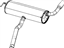 Mopar 68109907AD Muffler And Tailpipe Exhaust