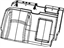 Mopar 68050616AA Seat Back Pad, Rear Passenger Side