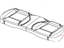 Mopar 1YC05HL1AA Cover Rear Seat Cushion