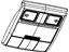 Mopar 1MS52DW1AA Console Overhead Includes Sunglasses Bin