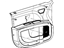 Mopar 1QF201X9AG Panel Front Door Trim