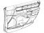 Mopar 1UX58DX9AA Armrest Front Door Trim