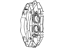 Mopar 5136152AA Caliper, Red, Front Passenger Side