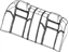 Mopar 1HL331DDAA Cover Rear Seat Back 60 % Side