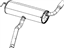 Mopar 68109907AH Muffler And Tailpipe Exhaust