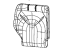 Mopar 6ED13LA3AB Cover Rear Seat Back 3RD Row