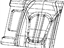 Mopar 5SK21DX9AE Cover Rear Seat Back Left