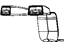Mopar 1AN211X5AB Buckle End, Gray, Rear