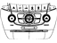 Mopar 1RK581X9AD Center Stack Lower