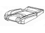 Mopar 6CB94DW1AB Cover Rear Seat Cushion Right
