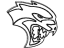 Mopar 68499080AA Nameplate, White