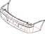 Mopar 4806188AD Bumper Cover, Rear