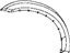Mopar 1KA00RXFAC Molding Wheel Opening Flare With Attaching Clips