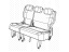 Mopar 5LJ67DX9AB Cover Rear Seat Back