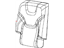 Mopar 5RA74DX9AE Cover Rear Seat Back Right