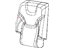Mopar 5RA66DX9AD Cover Rear Seat Back Right