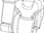 Mopar 5RA65DX9AD Cover Rear Seat Back Left