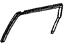 Mopar 4724778AB Weatherstrip Rear Door Glass Running