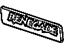 Mopar 55157097AB Nameplate, Rear