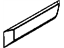 Mopar 5KG84RXFAA Side Molding, Black, Rear Passenger Side