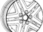 Mopar 1XW26PAKAA Wheel Aluminum