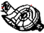 Mopar 5107072AE Horn And Bracket High Note