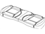 Mopar 5PJ54LV5AA Cover Rear Seat Cushion