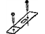 Mopar 5143431AA Cushion Frame Retainer Plate, Front