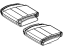 Mopar 6NS46DX9AA Cover Rear Seat Cushion 3RD Row