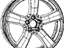 Mopar 5MT35DX8AA Wheel Aluminum