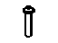 Mopar 6509147AA Pull Pocket Screw, Front
