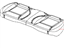 Mopar 1VA52HLLAA Cover Rear Seat Cushion