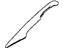 Mopar RS16WL8AD Molding Windshield Garnish