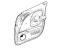 Mopar RH32MF1AD Handle Door Interior