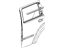 Mopar 55360932AB Weatherstrip Rear Door Belt Outer