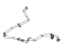 Mopar 68309904AD Hose Coolant Bottle Inlet, Front