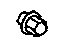 Mopar MB579290 Wheel Nut, Silver