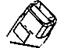 Mopar 1BX241D1AA Buckle End, Front Inner Passenger Side