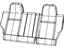 Mopar 1LK25XDVAA Cover Rear Seat Back 40% Side