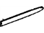 Mopar 55077979AA Body Side Molding, Rear