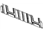 Mopar 55277211AA Deadener Body Panel Cab Back Panel Silencers