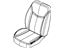 Mopar 1US53DX9AA Seat Back Cover, Black, Front Driver Side