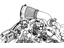 Mopar 4809887AB Hose Oil Separator