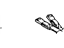 Mopar YZ581D1AA Buckle End, Rear Inner Passenger Side