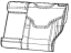 Mopar 6RU29LR5AA Cover Rear Seat Back 2ND Row Left