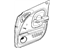 Mopar RJ881FLAB Panel Door Trim Front