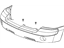 Mopar 55077646AC Cover Molding, Front