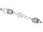 Mopar 4668936AC Axle Assembly, Front Passenger Side