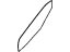Mopar 55113552AC Moveable Glass, Rear Passenger Side