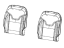 Mopar 7FC75LA3AA Cover Front Seat Back